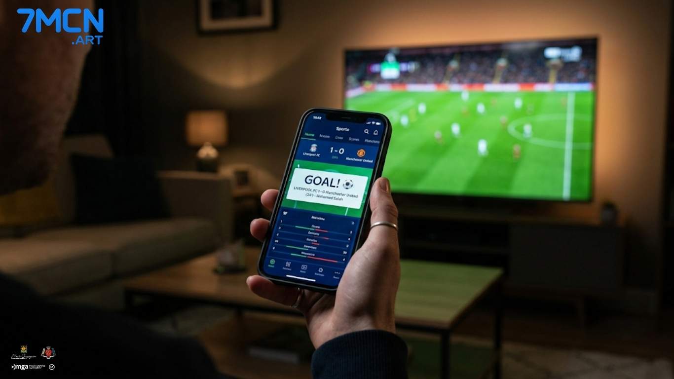 App 7MCN Mobile cho phép tùy chỉnh thông báo rung tỷ số