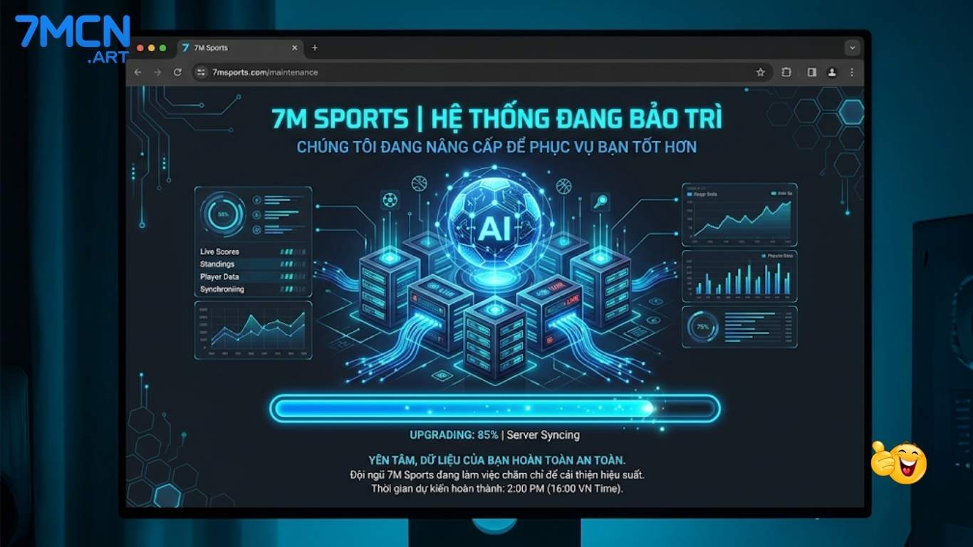Hệ thống 7M.CN thông báo bảo trì định kỳ