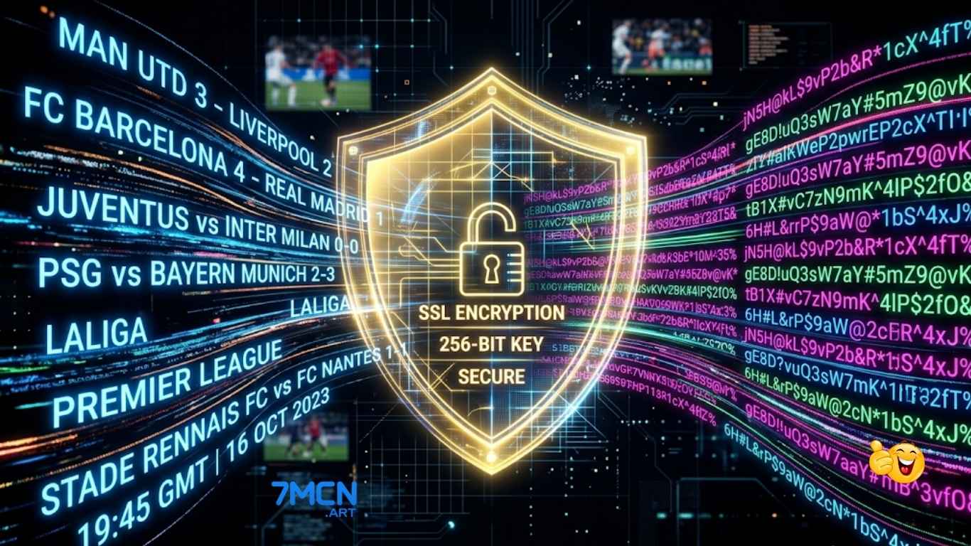 Mã hoá ssl 256 bit trong chính sách bảo mật khi vào trang chủ 7m