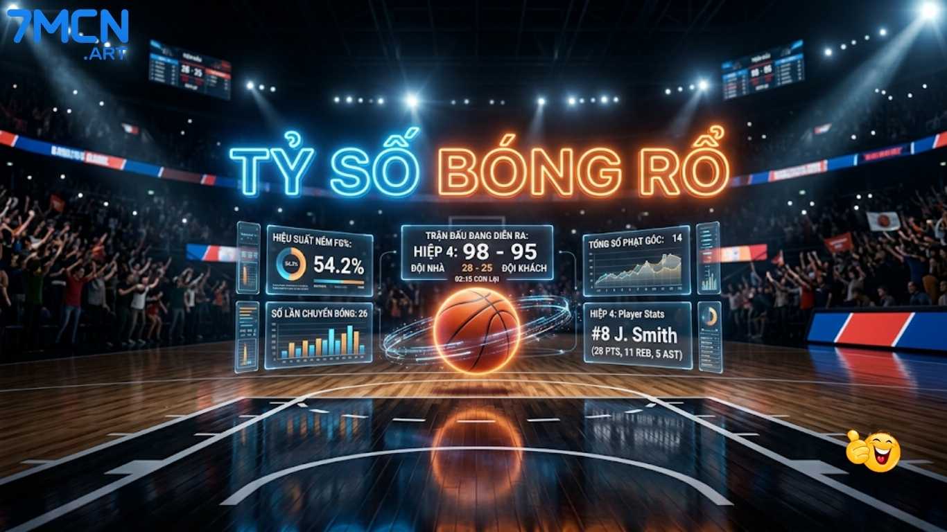 Tỷ Số Bóng Rổ Trực Tuyến Nhanh Nhất Hôm Nay | 7MCN ️🏀